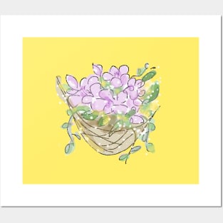 Hanging Flower Basket Posters and Art